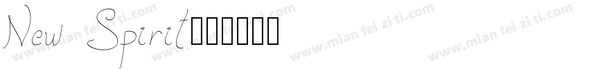 New Spirit字体转换